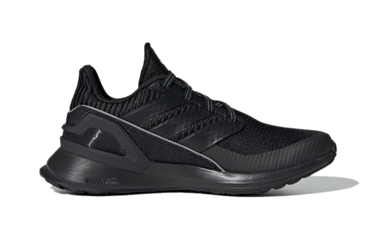 Детские кроссовки adidas Rapidarun Knit El C (черно-белые) — Чёрный / белый — фото 3