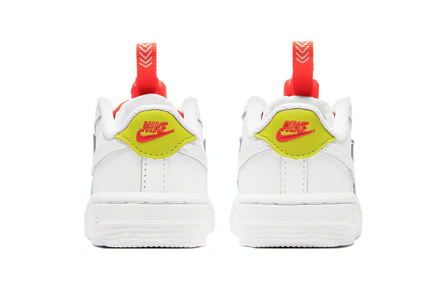 Детские кеды Nike Air Force 1 Toggle (белый / красный / желтый) — Белый / красный / жёлтый — фото 7