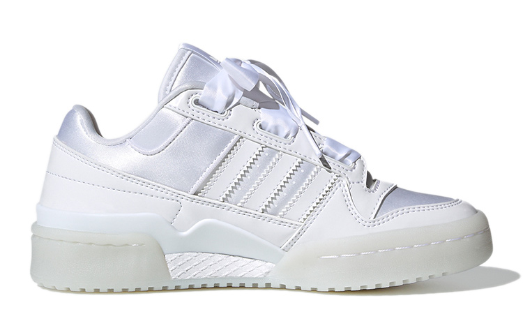 Кеды adidas originals FORUM Satin Low J (белые) — фото 4