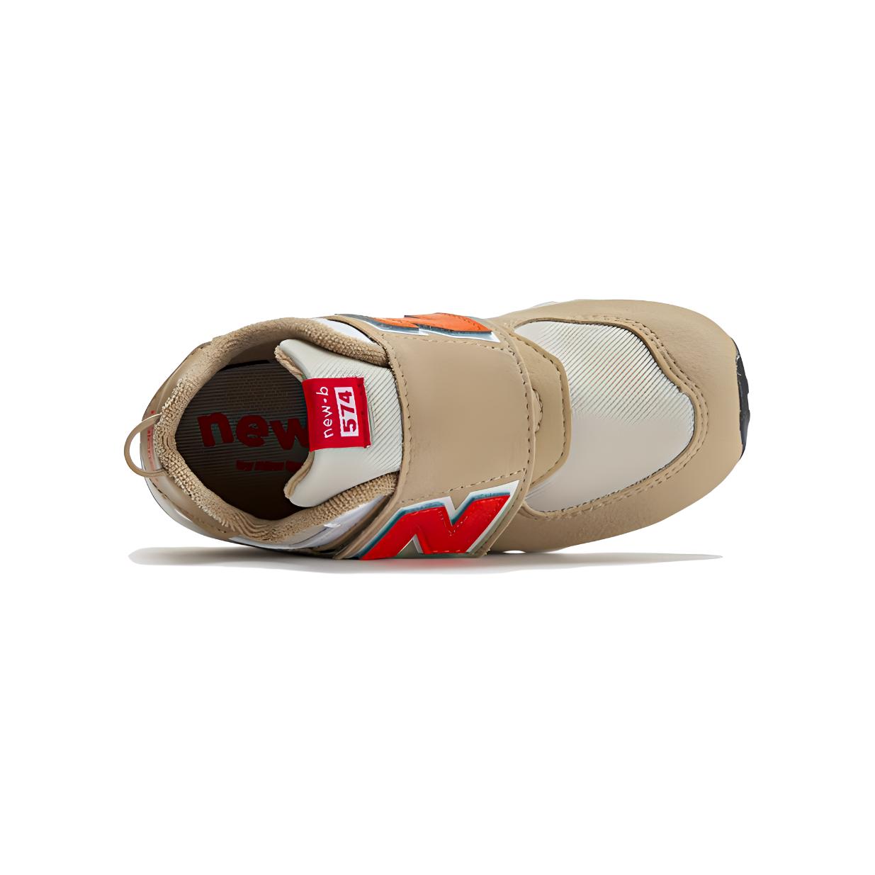 Детские кроссовки New Balance NB 574 (бежевые) — фото 5