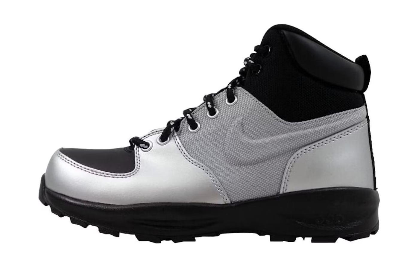 Nike Manoa Leather Metallic Silver GS
