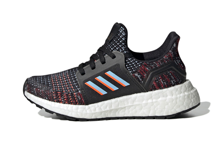Детские кроссовки adidas Ultraboost 19 (серо-черно-красные)