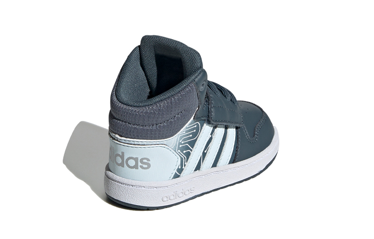 Детские кеды adidas Hoops Mid 2.0 I TD (сине-белые) — Синий / белый — фото 5