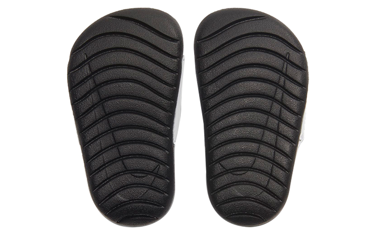 Детские шлепанцы Nike Kawa Slide (черно-белые) — Чёрныйбелый — фото 6