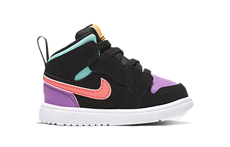 Детские кроссовки Jordan Air Jordan 1 MID ALT (фиолетово-синие) — фото 2