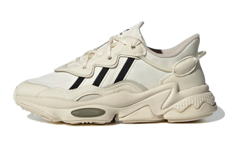 Детские кроссовки adidas originals OZWEEGO J (бежево-черные)