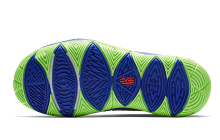 детские кроссовки Nike Kyrie 5 (серо-голубые) — фото 6