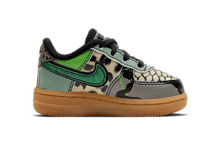Детские кроссовки Nike Air Force 1 QS City of Dreams (зеленый) — Зелёный — фото 3