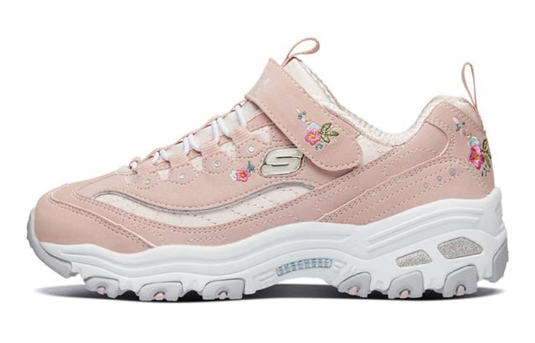 Кроссовки Skechers D'Lites (розово-серебряные)