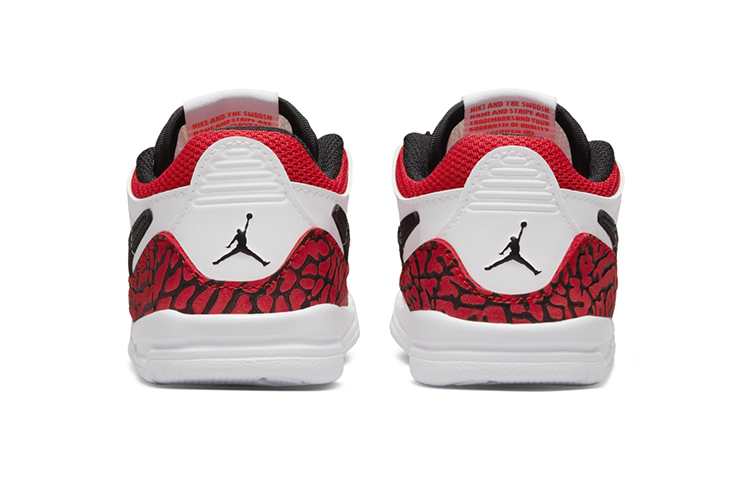 Детские кроссовки Jordan Legacy 312 Low (бело-красные) — Белый / красный — фото 7