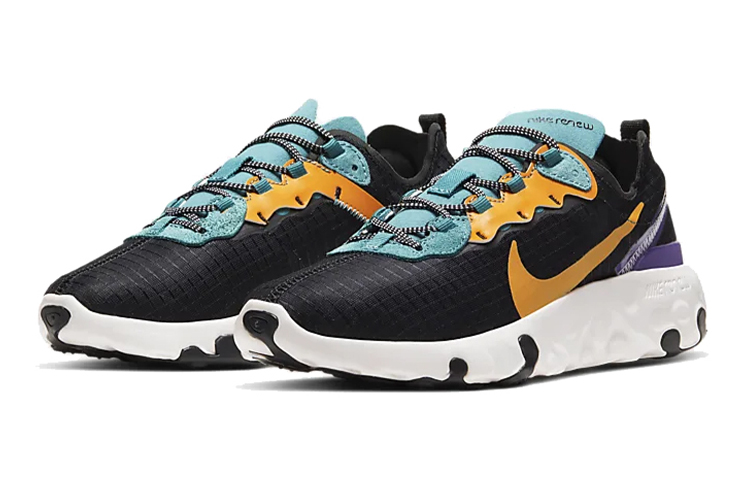 Унисекс кроссовки Nike React Element 55 (черные) — фото 5