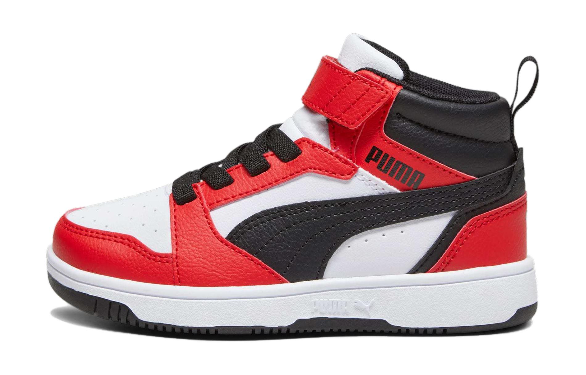 Детские кеды PUMA REBOUND (красно-белые)