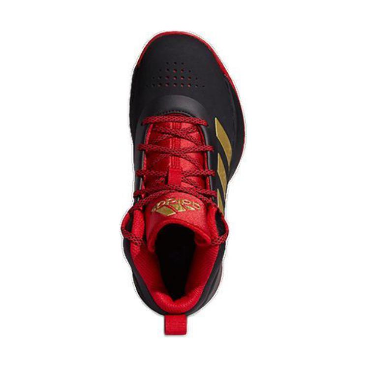 Детские кроссовки adidas Cross Em Up 5 (черно-красно-золотой) — Чёрный / красный / золотой — фото 6