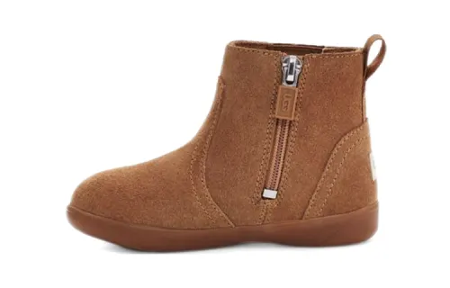 UGG Ryndon Langdon velvet zipper children's snow boots maroon small and medium-sized children