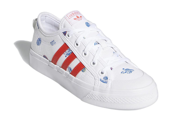 Кеды adidas originals Nizza (бело-оранжевый) — Белый / оранжевый — фото 5