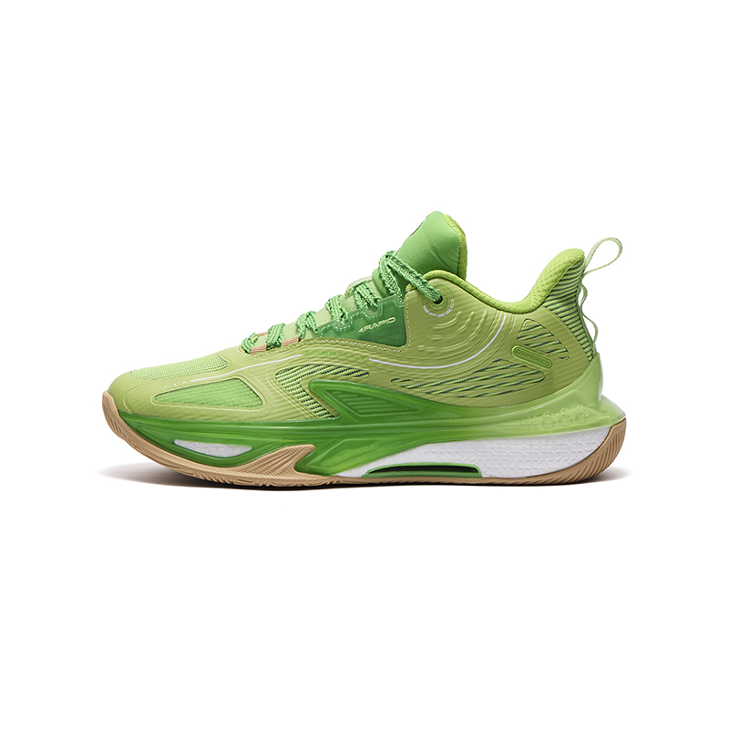 361°KIDS Drift 2.0 V2 professional practical sports for students, low-top basketball shoes, bean green/grass, same style for men and women