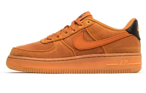 Nike Air Force 1 Lv8 Style Comfortable and Versatile GS Low-top Sneakers Orange Same Style for Men and Women