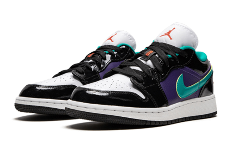 Унисекс кеды Jordan Air Jordan 1 Low (черно-фиолетовые) — фото 5