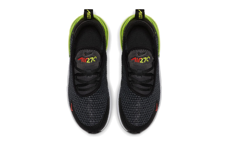 Детские кроссовки Nike Air Max 270 RF (черно-зеленые) — фото 3