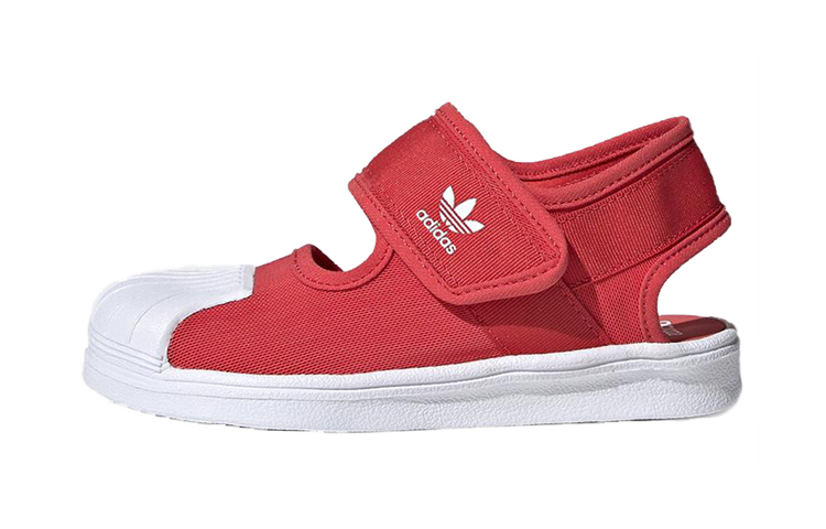 Детские сандалии adidas originals SUPERSTAR (красно-белые)