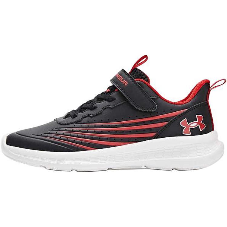 Детские кроссовки Under Armour Run (черно-красные)