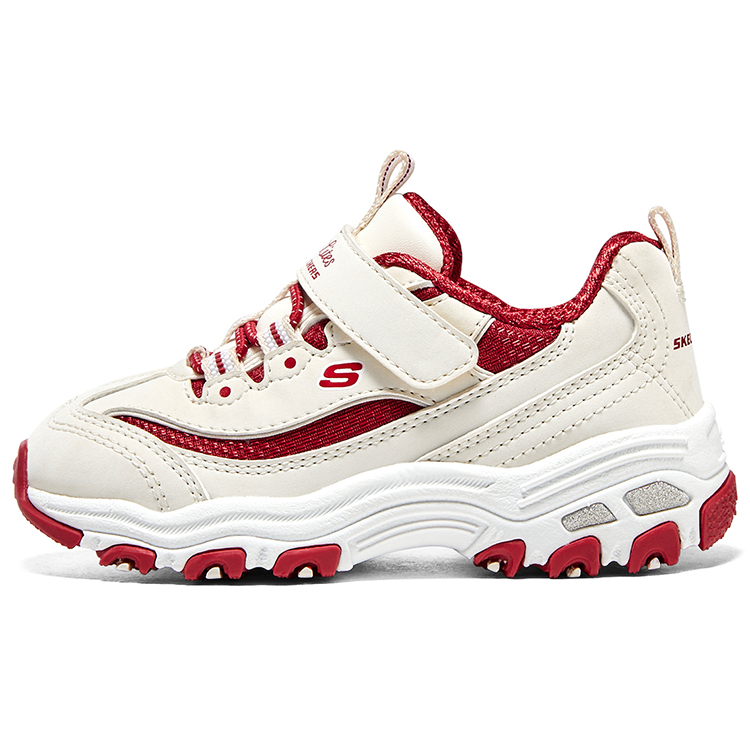 Обувь для малышей Skechers (бежево-красная)