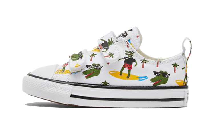 Детские кеды Converse Chuck Taylor All Star (белый / зеленый)