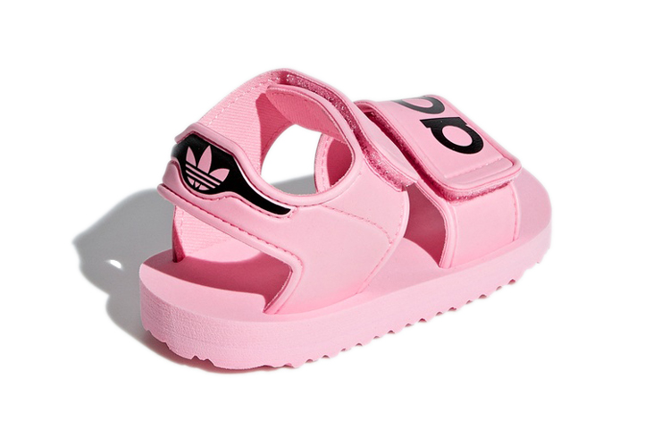 Детские сандалии adidas originals Beach Sandal (розово-черные) — фото 5