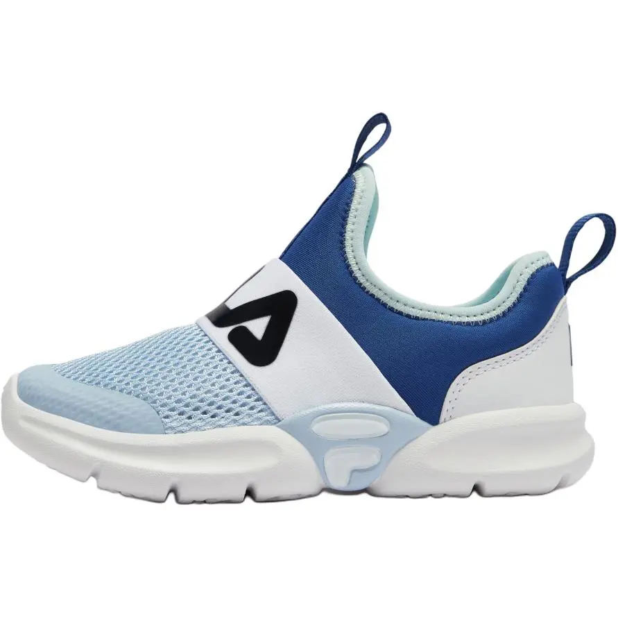 FILA KIDS Slip on Kids' Training Shoes White Blue Children Aged 3 7 Years Old
