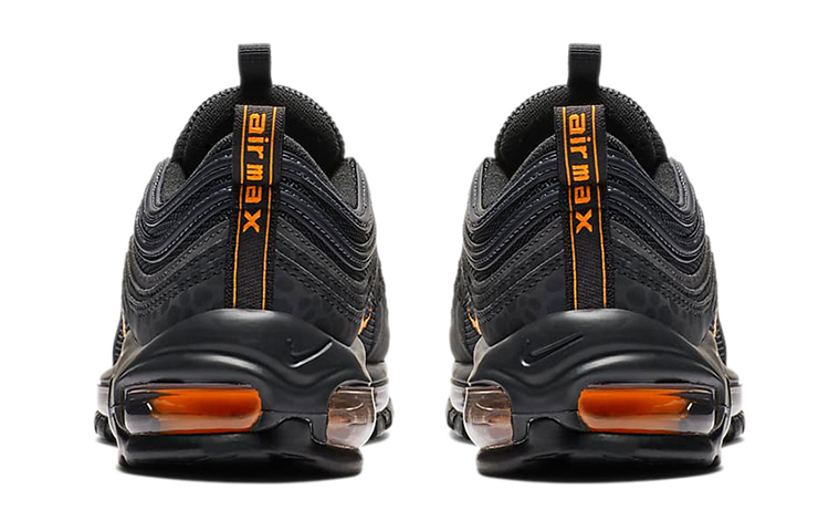 Кроссовки Nike NikeAir Max 97 "Off Noir" GS (черно-оранжевые) — 黑橘 — фото 5