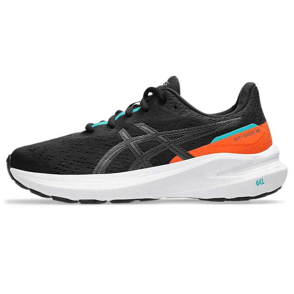Детские кроссовки ASICS GT-1000 13 (черно-серые)
