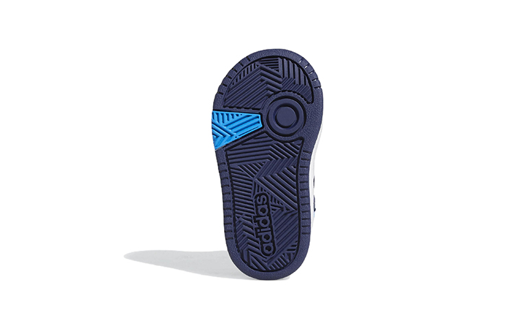Детские ботинки adidas neo Hoops Mid (черно-красные) — 湛蓝色 — фото 8