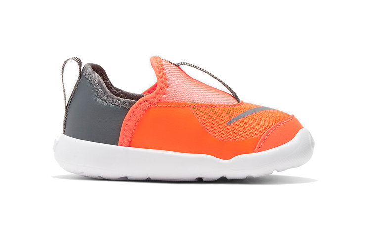 детские кроссовки Nike Lil' Swoosh (серо-оранжевый) — фото 3