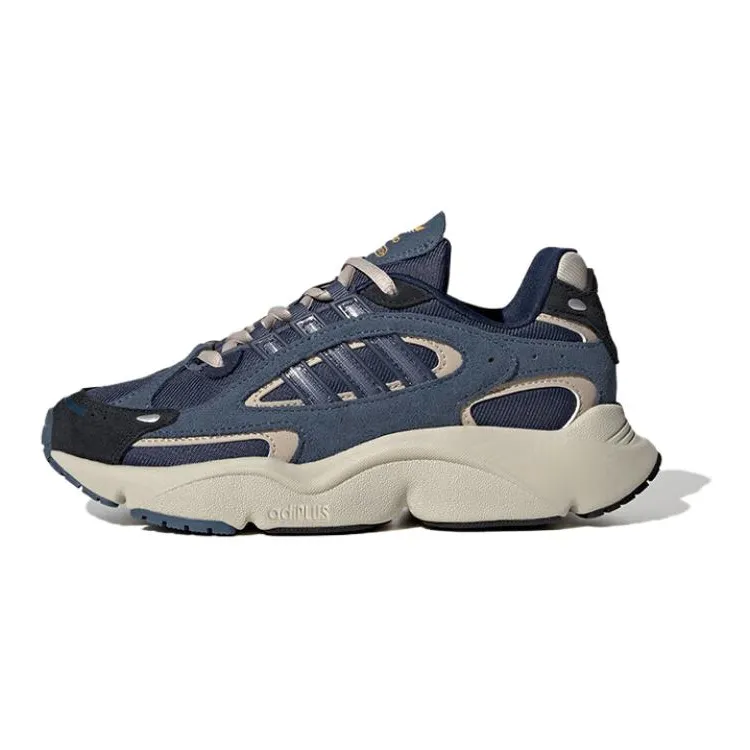 Adidas Originals Ozmillen Suede Cushioning Abrasion Resistant Breathable Low top Kids' Training Shoes Blue Unisex