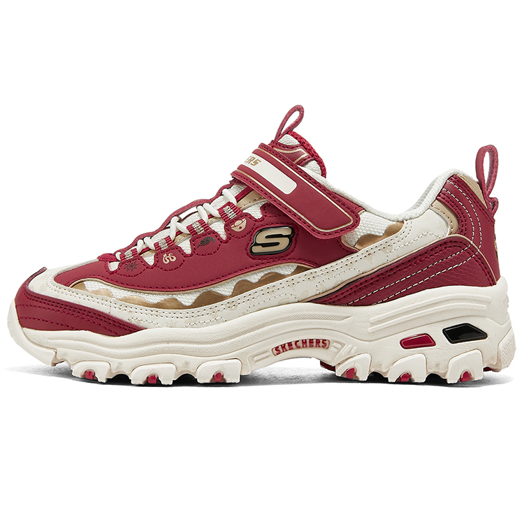 Детские кроссовки Skechers на липучке (красные)