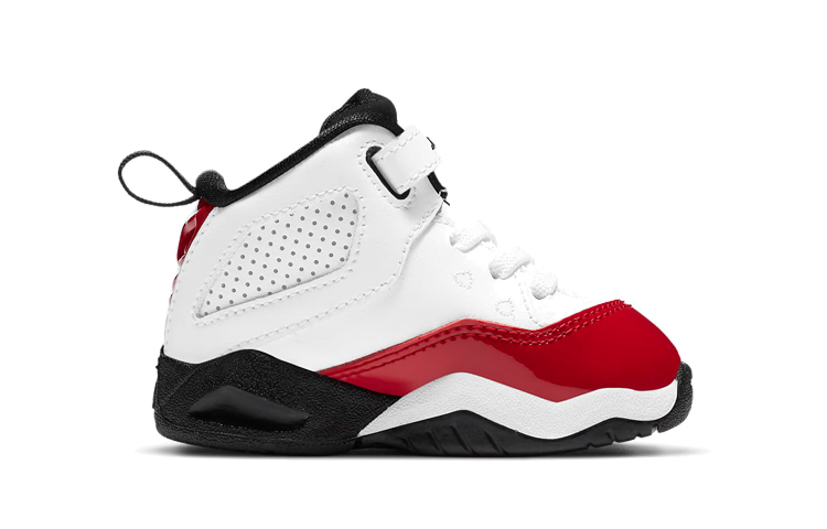 Детские кроссовки Jordan B'Loyal (бело-красно-черный) — Белый / красный / чёрный — фото 4