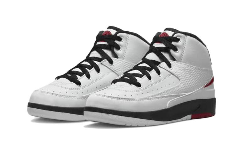 Детские кроссовки Jordan Air Jordan 2 "Chicago" (бело-черно-красные) — Белый / чёрный / красный — фото 4