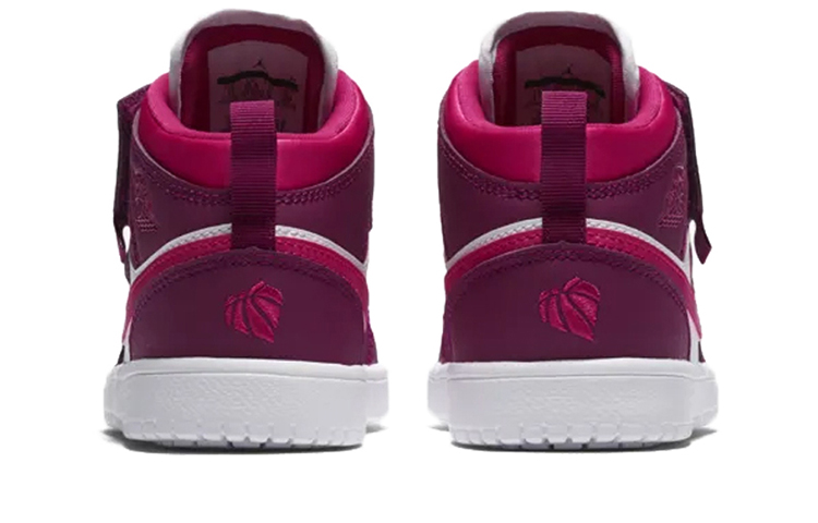 Детские кроссовки Jordan Air Jordan 1 Alt (бело-фиолетовые) — Белыйфиолетовый — фото 4