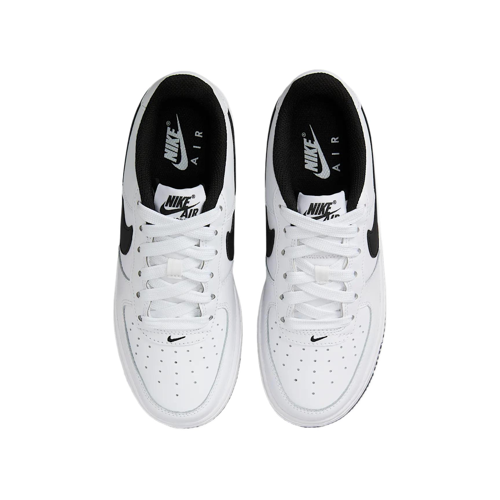 Детские кеды Nike Air Force 1 LV8 (бело-черные) — Белыйчёрный — фото 6