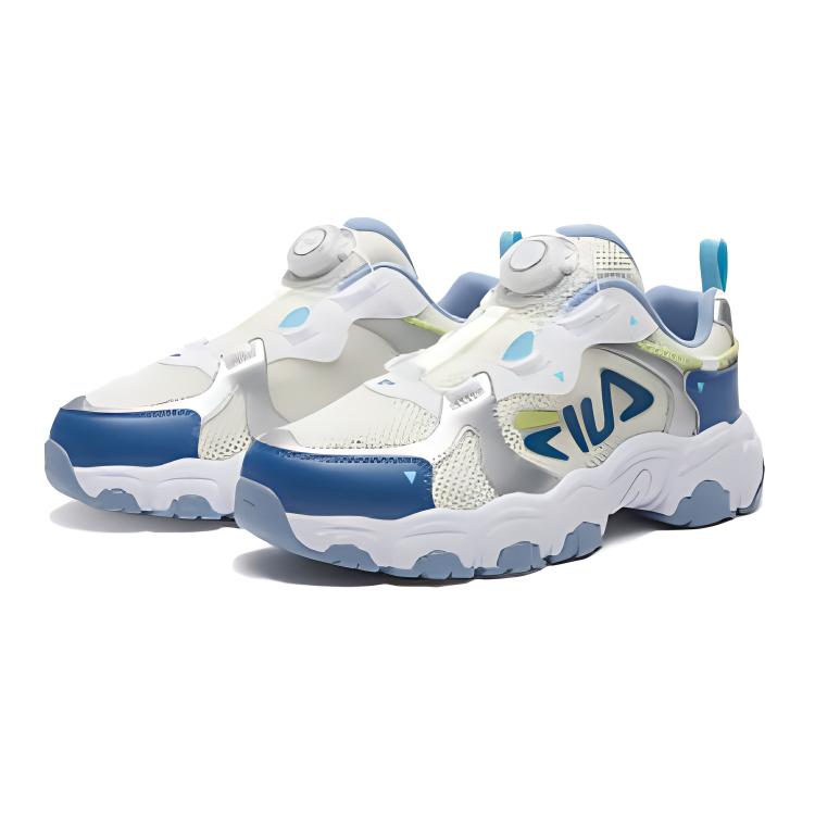 Кроссовки Fila KIDSFluid (серо-белые) — 香草冰白/银灰色 — фото 5