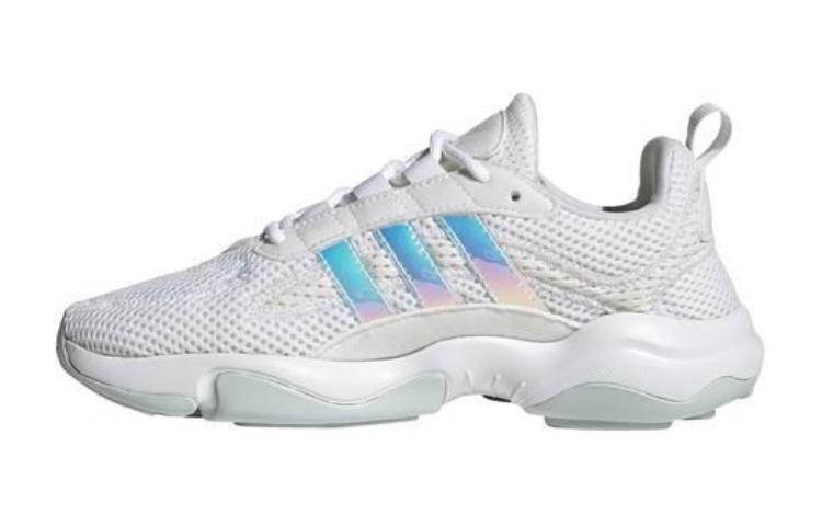 Детские кроссовки adidas originals Haiwee J (белые с лазером)