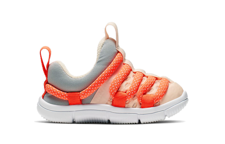 Детские кроссовки Nike Novice BR (серые с оранжевым) — Серыйоранжевый — фото 2