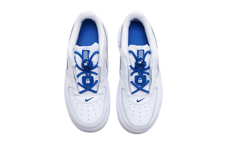 Детские кроссовки Nike Air Force 1 toggle (бело-синий) — фото 5
