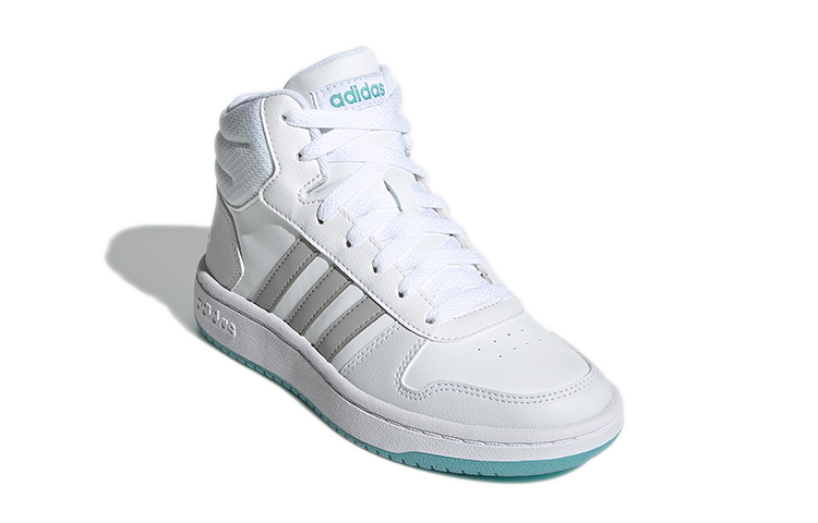 Детские кроссовки adidas neo Hoops 2.0 K (белый / серый) — фото 4