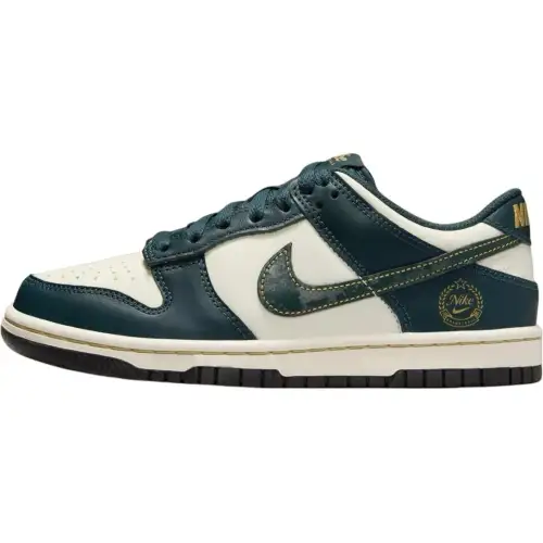Nike Dunk Low top Skateboard Shoes White Black Green Unisex