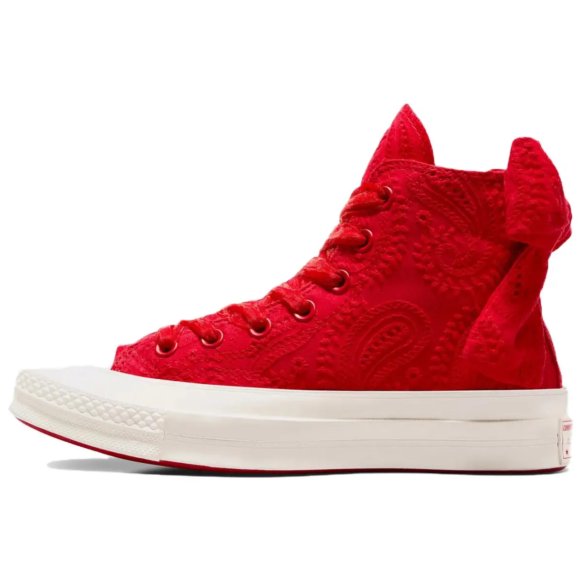 Converse 1970s Slip Resistant Abrasion Resistant High top Skateboard Shoes Unisex Red