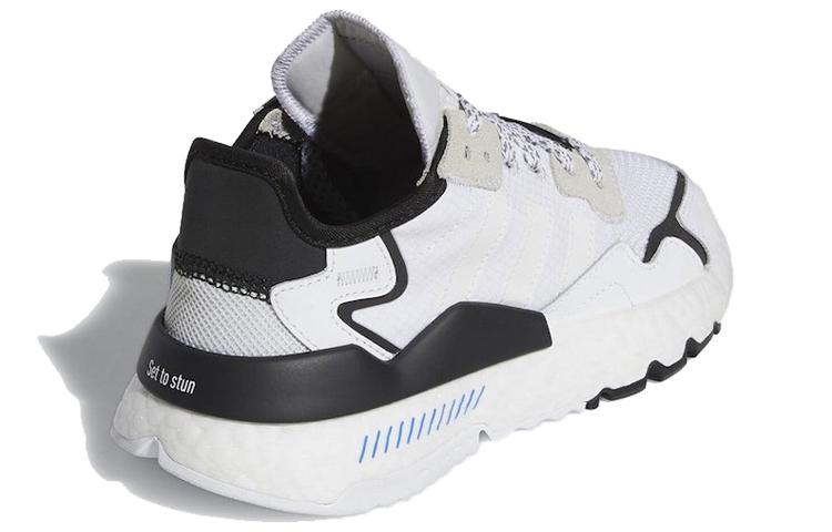 Детские кроссовки adidas originals Nite Jogger (черно-белый) — Чёрный / белый — фото 6