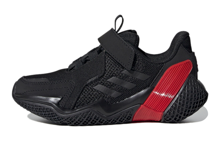 Детские кроссовки adidas 4Uture Rnr El K (черно-красные)