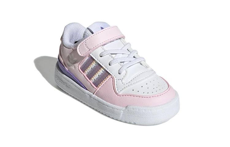 Кеды adidas originals FORUM Low El I (розово-белые) — фото 4