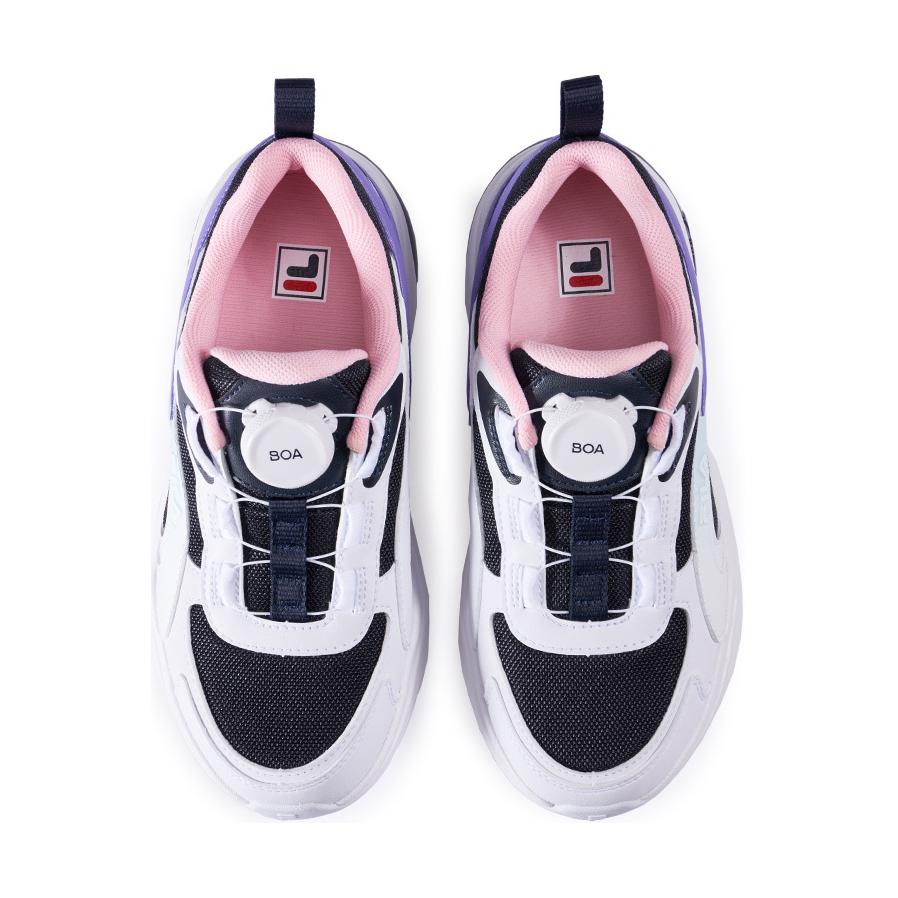 Детские кроссовки FILA KIDS VOLANTE 2 (бело-фиолетовые) — фото 5